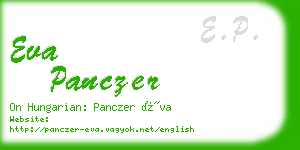 eva panczer business card